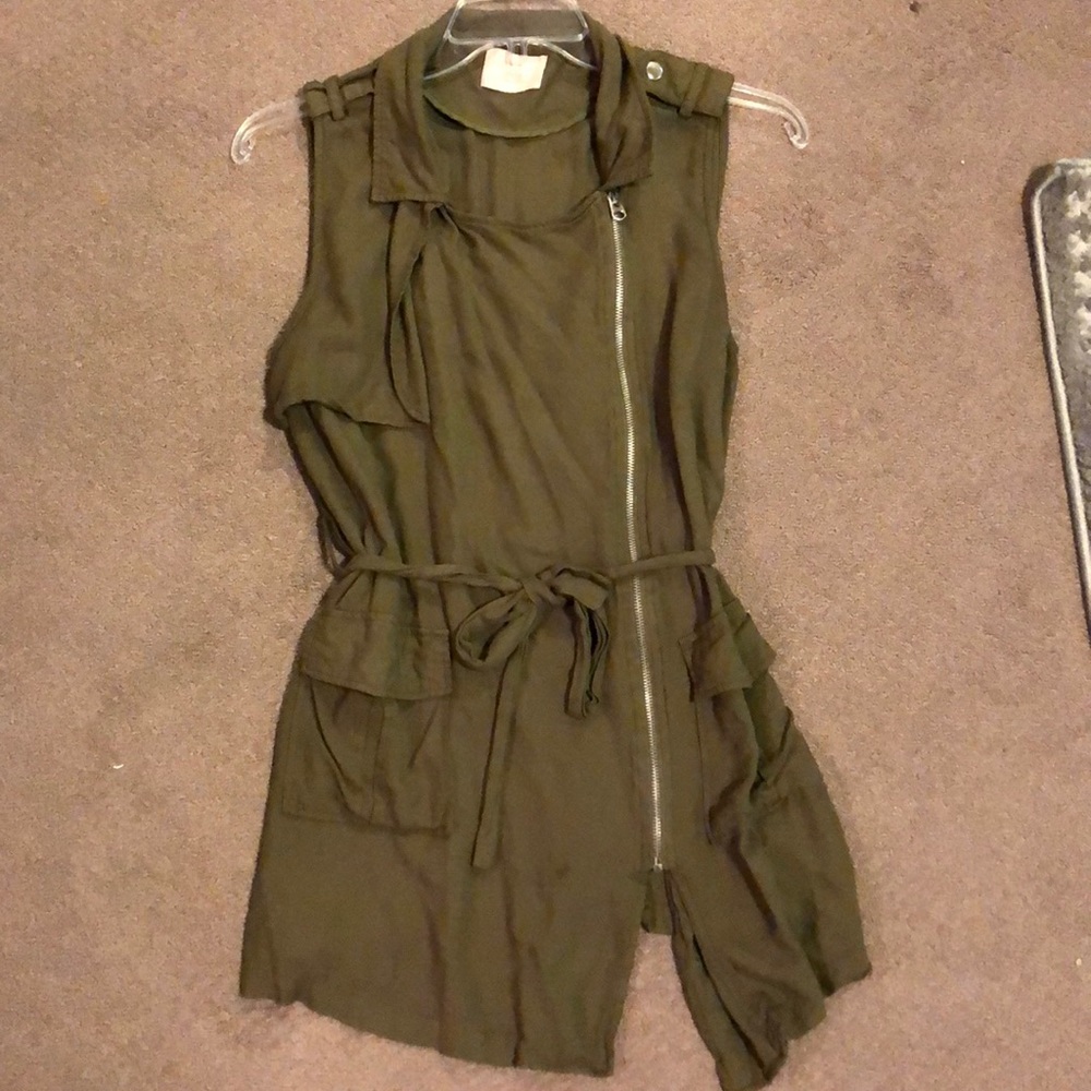 Army Green Blouse/Vest